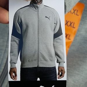 PUMA Men's Evostripe Track Jacket, Medium Gray Hea